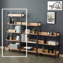 예다움 철제책장 책꽂이 선반 5단 4단 3단 책장, 3.마인츠 책장 5단-블랙 (A0008)