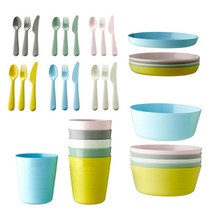 이케아 KALAS 36P 유아식기세트 최다구성, 세트상품