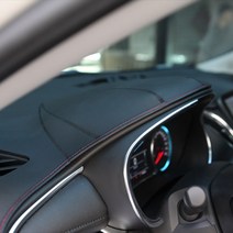 제트비 가죽 대쉬보드 커버 제네시스, 블랙 가죽-레드 스티치, 제네시스BH(08-13년)센터 무