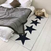 더러그 북유럽 별 pvc 아이방 거실 러그 카페트 70x180cm