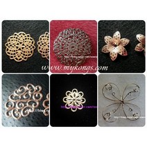 한복용금속장식5/배씨머리핀장식/예단장식/캔들장식, 구름