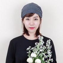 투애니위그 여자 항암모자 항암비니 헤어두건 면무지비니 여성 2종