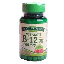 네이쳐스트루쓰 비타민 B12 2500mcg 내추럴 베리 패스트 디졸브 탭 글루텐 프리, 60개입, 1개
