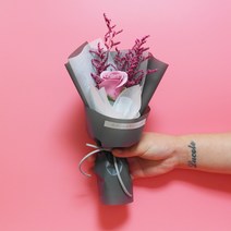 블리스테리 비누장미꽃다발/비누꽃1송이/미니꽃다발/한송이 [3color], 체리블러썸