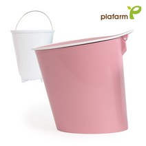 플라팜 밀착뚜껑 리프 미니 음식물쓰레기통, 핑크