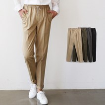 봄 상품 남자 밴딩 끈 면 바지 남성용 슬랙스 43S 준옴므