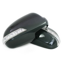 i30 - 3WAY 카비 LED 사이드미러커버 백미러커버, 스톤블랙 9F