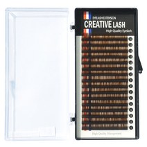태강산업 속눈썹 16줄 다크브라운 인조, C컬 0.15 12mm, 1개, 1개