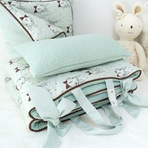 (슈슈룸) 토끼-양면빵빵 어린이집 낮잠이불 패드 베개 택1