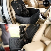 펫츠랜드 2 in 1 고급형 애견 카시트, 블랙, 1개
