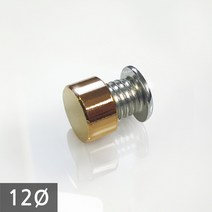 1단 다보볼트 (밀착형) 12Ø 금색평형 장식볼트 8mm, 1개