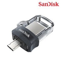 샌디스크 울트라 듀얼 USB 드라이브 m3.0 OTG 지원, 128GB