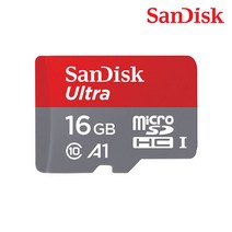 샌디스크 Ultra mircroSD UHS-I 메모리카드 SDQUAR, 16GB