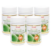 하이웰 홍합 글루코사민 5500mg 180캡슐 X 5개, 1세트