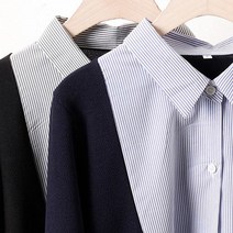 샵도매 빅사이즈 줄지배색셔츠티 WW1703S