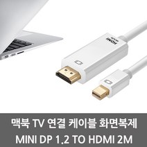 잇츠온 Mini DP 1.2 to HDMI 2M/3M/5M 맥북TV연결, 1개