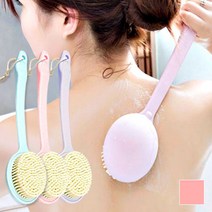 아루아 바디브러쉬 프리미엄 등드름 목욕솔 등밀이 샤워브러쉬 샤워타올, 핑크, 1개