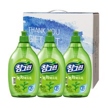 참그린 녹차뽀드득 용기3P, 1set, 1500g