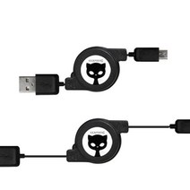 미스터마켓 마이크로5핀 대왕 릴케이블 120CM USB 데이터 커넥터 충전 케이블