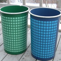 라이프스토리 실크링휴지통 특대, 블루