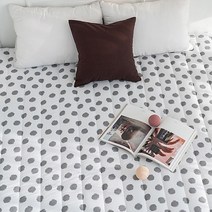 단잠 세미마이크로요세트 누빔요커버 알러지케어요-땡땡이(요커버1장+요솜1장), 오리지널그레이