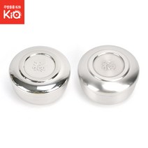 원리빙 이중스텐공기 밥그릇 업소용공기 유광 샤틴, 원리빙 이중스텐공기-유광, 1개