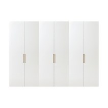 한샘 바이엘 긴옷장 세트 300cm(높이216cm) 화이트 행거형