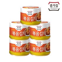 [청정원] 종가집 고소한맛 볶음김치160g(캔) x 5개, 상세 설명 참조, 고소한만 볶음김치 160g x 5