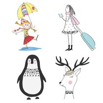 원단킹 3D전사지]6종류(98221), 5번 강아지