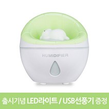 디디존 텀블러 USB 무드등 초음파 미니가습기 UH-7500, UH-7500 그린