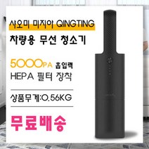 (2019최신출시) 샤오미 미지아 CLEANFLY 차량용 무선 청소기 5000PA 흡입력, 표준버전-차량용 충전구+가정용 어댑터