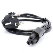 신성전기 국산 파워3구 크로바케이블(AC 220V)벌크1M 노트북 모니터등 전원케이블, 1개, 1m