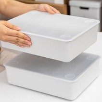 모스트 1+1 플라스틱 뚜껑있는 속옷정리함, 그레이1칸+그레이10칸 1+1, 1개