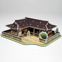 핸디몰 3D입체퍼즐(56종모음)3D입체모형 뜯어만들기, 기와집, 41피스