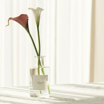 데일리미소 인테리어 실내방향제 디퓨저 240ml대용량, 디퓨저세트.카라꽃백색-화이트머스크