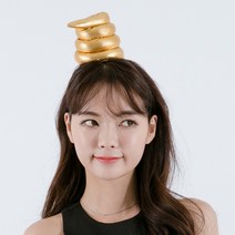 (황금똥머리띠)파티머리띠 파티용품 놀이공원 머리띠
