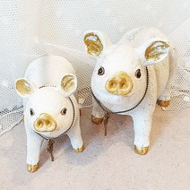 어바웃더홈 북유럽 인테리어 소품 장식 인형 거실 장식품 카페, 32 아일랜드 피그 2종