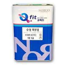 노루페인트 KSM 6010 1종 2급 외부용 수성페인트 18L 무광, 블랙, 1개