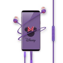 Disney 여성을위한 커널형 스마트폰 리모트 이어폰 M2, 블랙