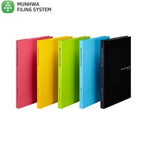 문화 F830-7 A4 네오레버클립화일/펀치리스화일, 하늘