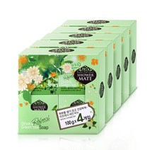 샤워메이트 올리브&그린티 세안 비누, 100g, 20개입