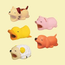 윤이나몰 귀여운 동물캐릭터 단선방지용 케이블보호캡(36종), 개구리(0004)