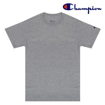 챔피온 로고 무지 남여공용 반팔 티셔츠 그레이 T425-LW