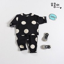 유콩이 유아 아동 동그라미 상하복세트 어린이집 유치원 상하복 등원룩 남아 여아 봄 가을옷 실내복