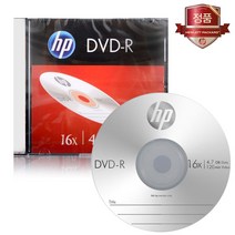[HP] DVD-R 16x 4.7GB 슬림케이스 (1개) - 공DVDR, DVD-R 16x 슬림케이스 (1개)