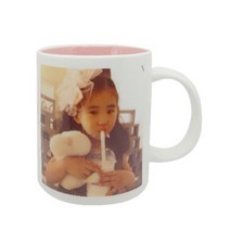 핸드디자인 2컷 도자기 포토머그컵제작 (5 Color) 330ml, 주황, 1개