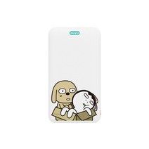 리큐엠 보조배터리 호조 5000mAh, 상품명:리큐엠 보조배터리 호조 5000mAh / 색상:브라운해피 / 타입:8핀젠더