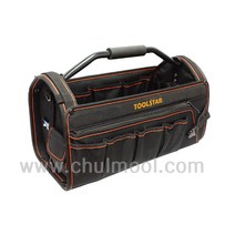 TOOLSTAR 툴스타 32구 스틸손잡이 공구가방 TS-BA16017 오픈형 공구백 공구함 공구집 공구수납 보관함 어깨끈포함 카리스툴, 1개