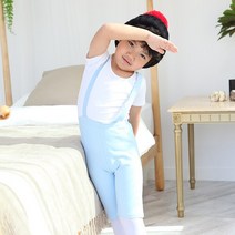 국산 남아 클래식 멜빵발레복(소라)(상의+하의세트)