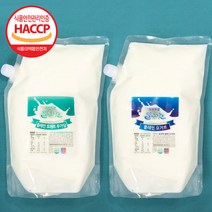 밀크아트 수제요거트 플레인 2000ml 2팩, 무가당1+가당1